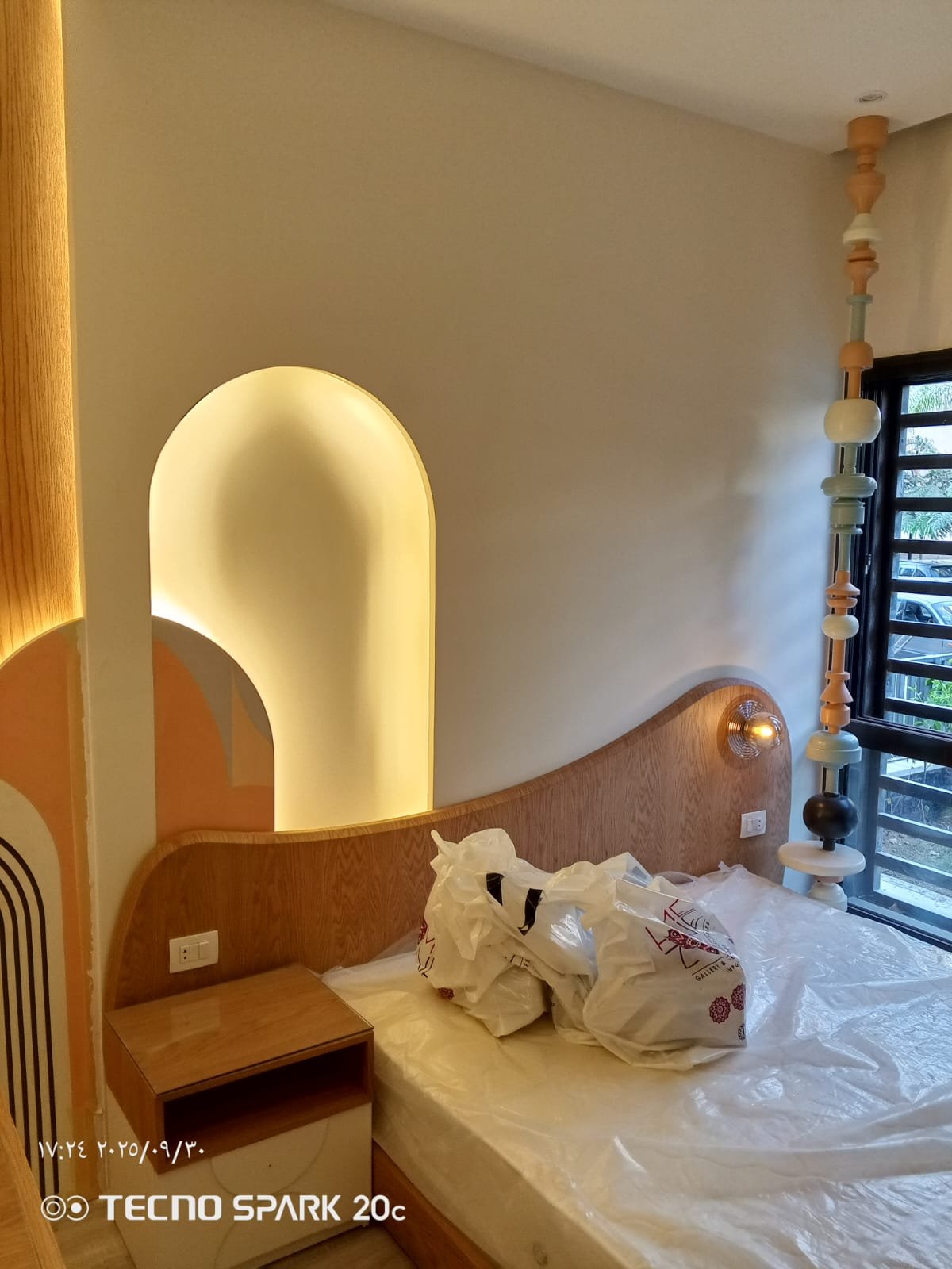 غرفة نوم أطفال بتصميم مقوس